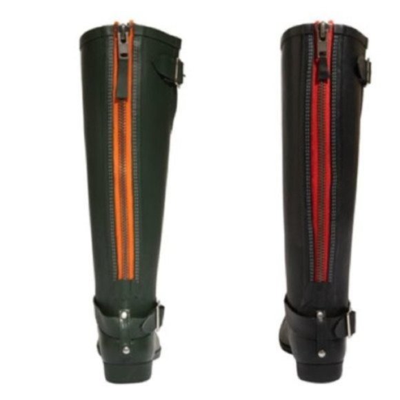 Steve Madden Tsunami Black Rain Boots 8 - Picture 4 of 9